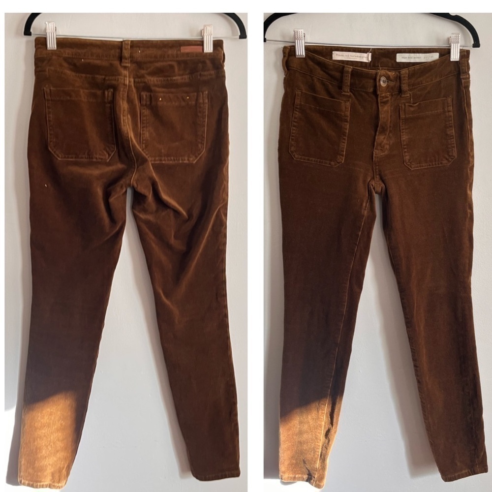 Anthropologie Pilcro High rise Skinny Corduroy